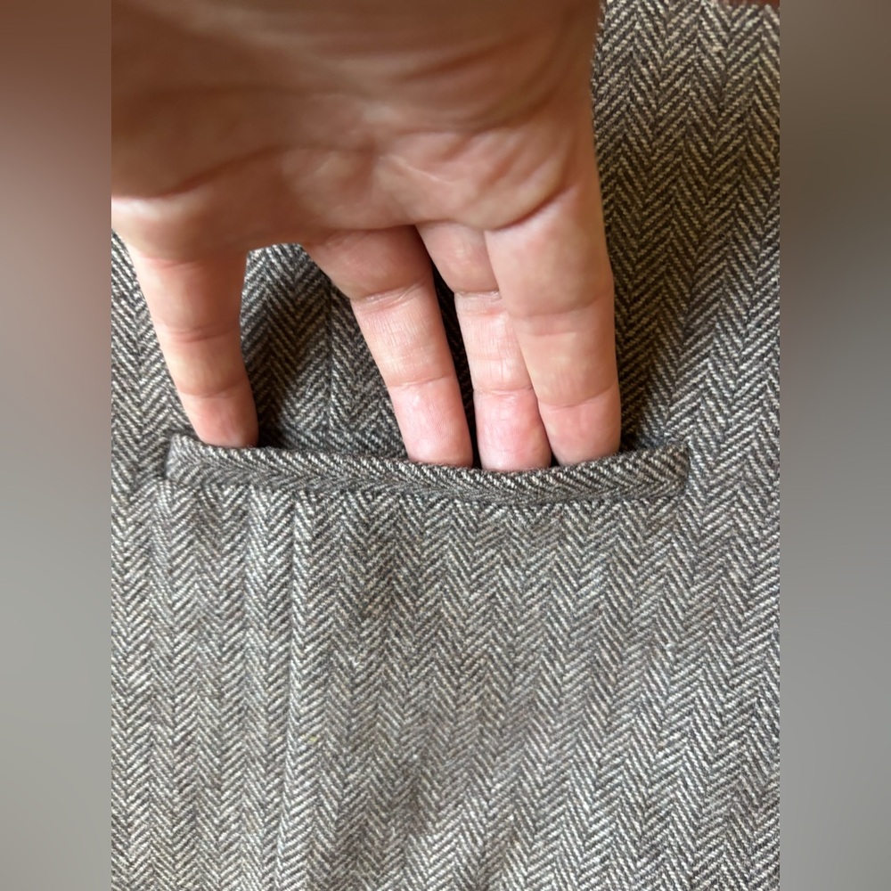 Paul Jones Since 1958 - Herringbone Wool Waistcoat Vest - M - Picture 7 of 14